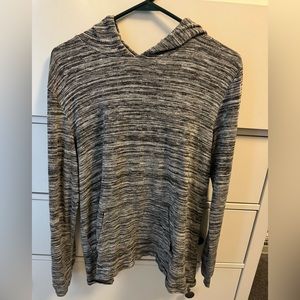 Gray Hooded Women's Top.